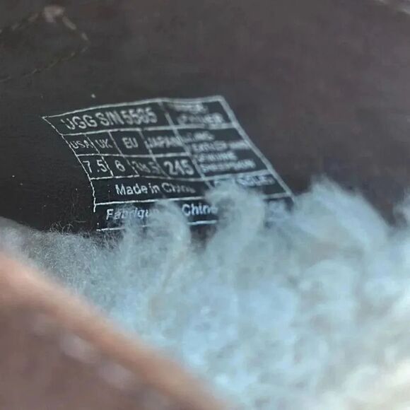 Ugg Australia Slip On Chunky Heel Buckle Suede Women’s Sz 7.5 - Picture 9 of 12